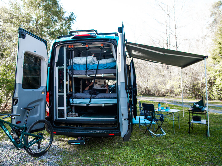 Outshine Van Rental + Private Camping Experience at Reflection Riding